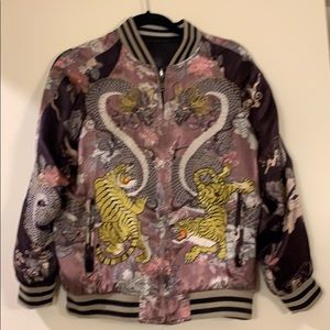 Zara limited edition brocade bomber jacket